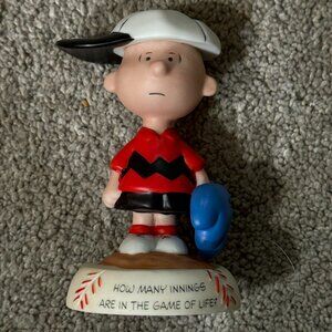 PEANUTS HALLMARK GALLERY CHARLIE BROWN BASEBALL FIGURINE - BRAND NEW IN BOX